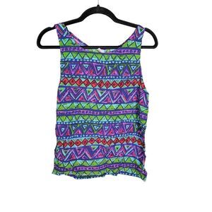Nusantara Aztec Print Boho Multicolor Women's Size Small